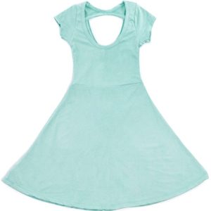 Vestido para Niña Verde Agua Campana