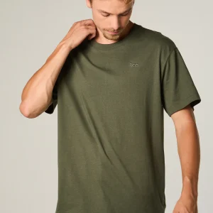 Polera Mc Hombre Regular Verde Bordado