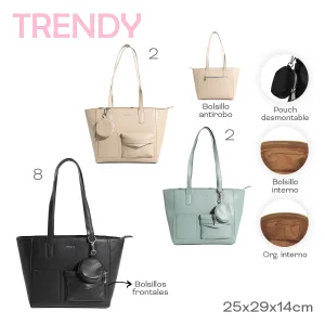 TOTE BAG C/MONEDERO TRENDY 28400