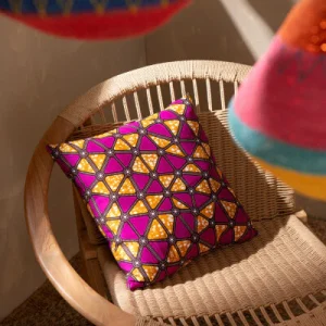Cojín Tela Africana Wax II