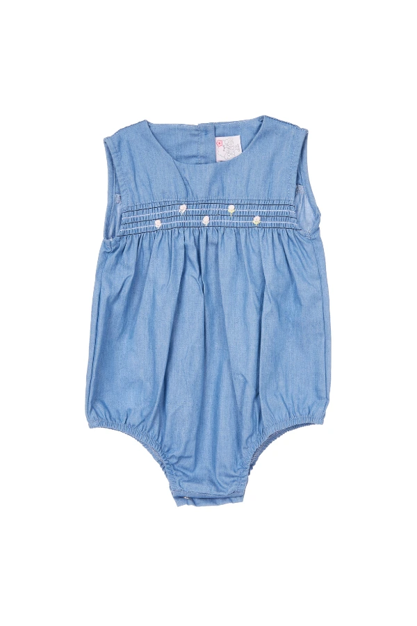 Conjunto para Bebé Niña Body Jeans y Bolero en Blanco - Imagen 3