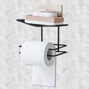 PORTA PAPEL DE BAÑO NEGRO 57917379