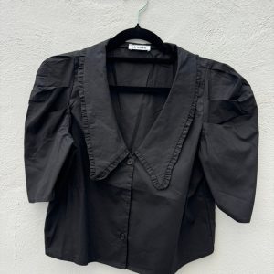 Blusa Cuello Bebé Negra