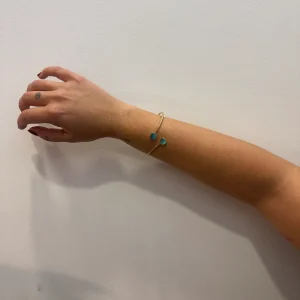 Pulsera Estillo Pomellato Turquesa Oscuro
