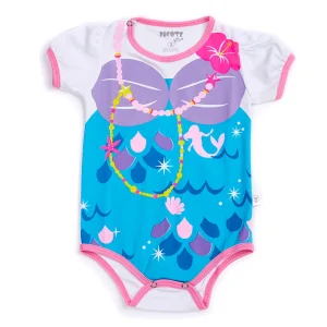 Body de Sirena para Bebe Niña de algodón