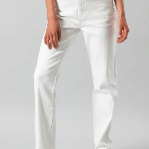 Jeans Mujer Tiro Alto Carol Straight Fit Ecru