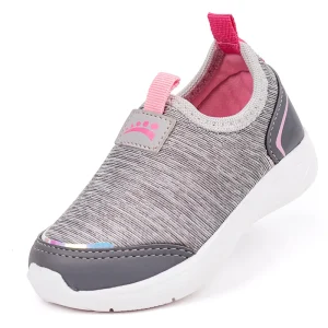 Zapatillas para Niña deportivas Plomo y Rosa Suaves